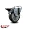 Service Caster 4'' Gray Poly Wheel Swivel Bolt Hole Caster with Posi Lock Brake SCC-BH20S414-PPUB-PLB - alternate 3